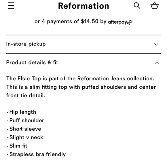 Reformation Elsie Top - Picture 2 of 6